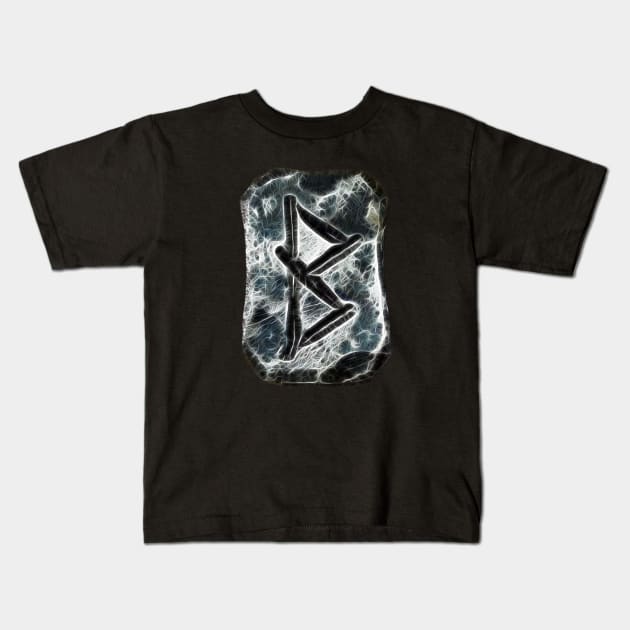 Viking Rune Kids T-Shirt by Jonthebon